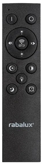 Rabalux 71314-LED lampada da soffitto dimmerabile TANELI 56W/230V 3000/4000/6000K cromo/nero+telecomando