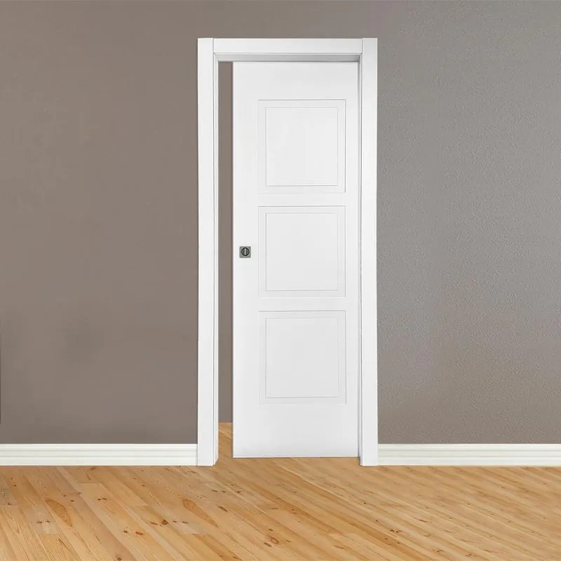 Porta scorrevole Amaltea bianco L 70 x H 210 cm reversibile