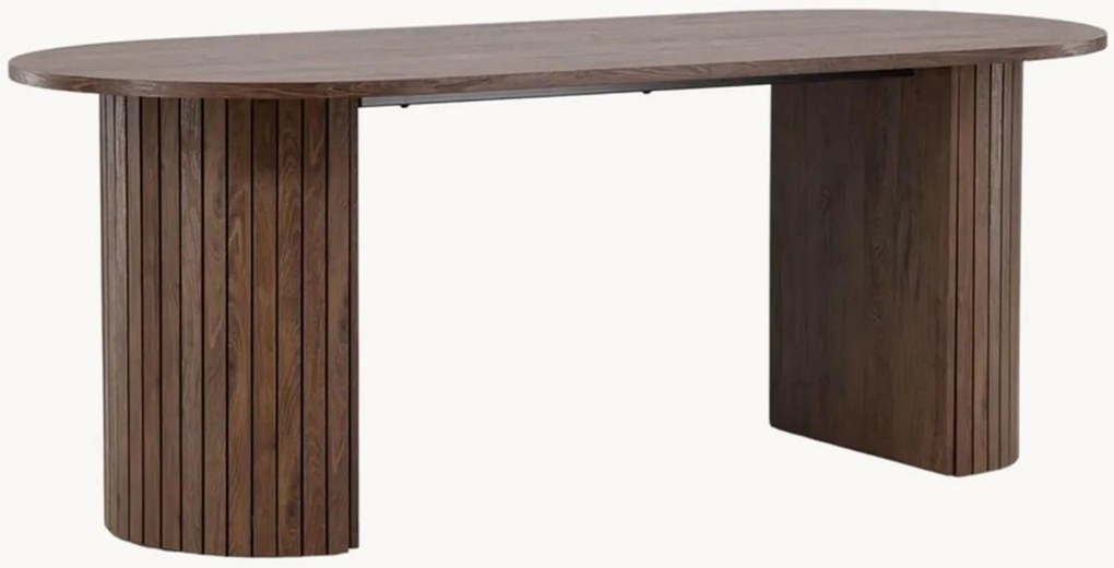 Tavolo ovale effetto legno Härön, 200 x 90 cm