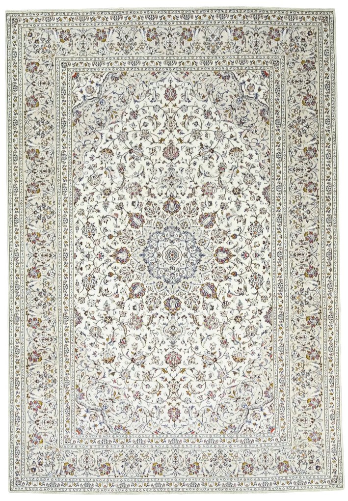 Kashan Tappeto persiano 240 x 350 Beige (Iran) Annodato A Mano