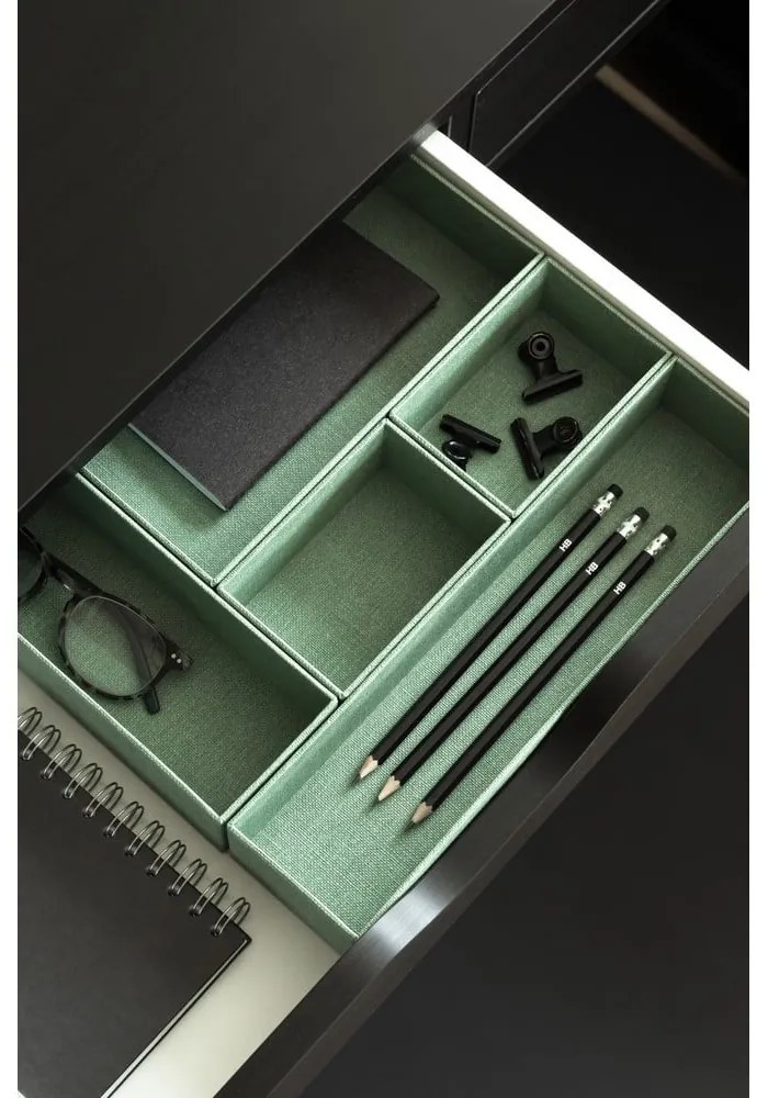 Set di organizer per cassetti in cartone 5 pz Emma Paper Laminate – Bigso