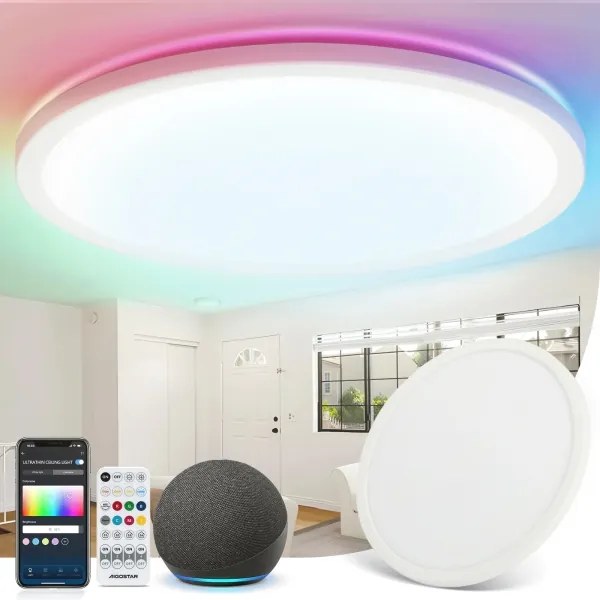 Aigostar - Plafoniera LED RGBW dimmerabile 36W 230V 3000-6500K bianco+DO