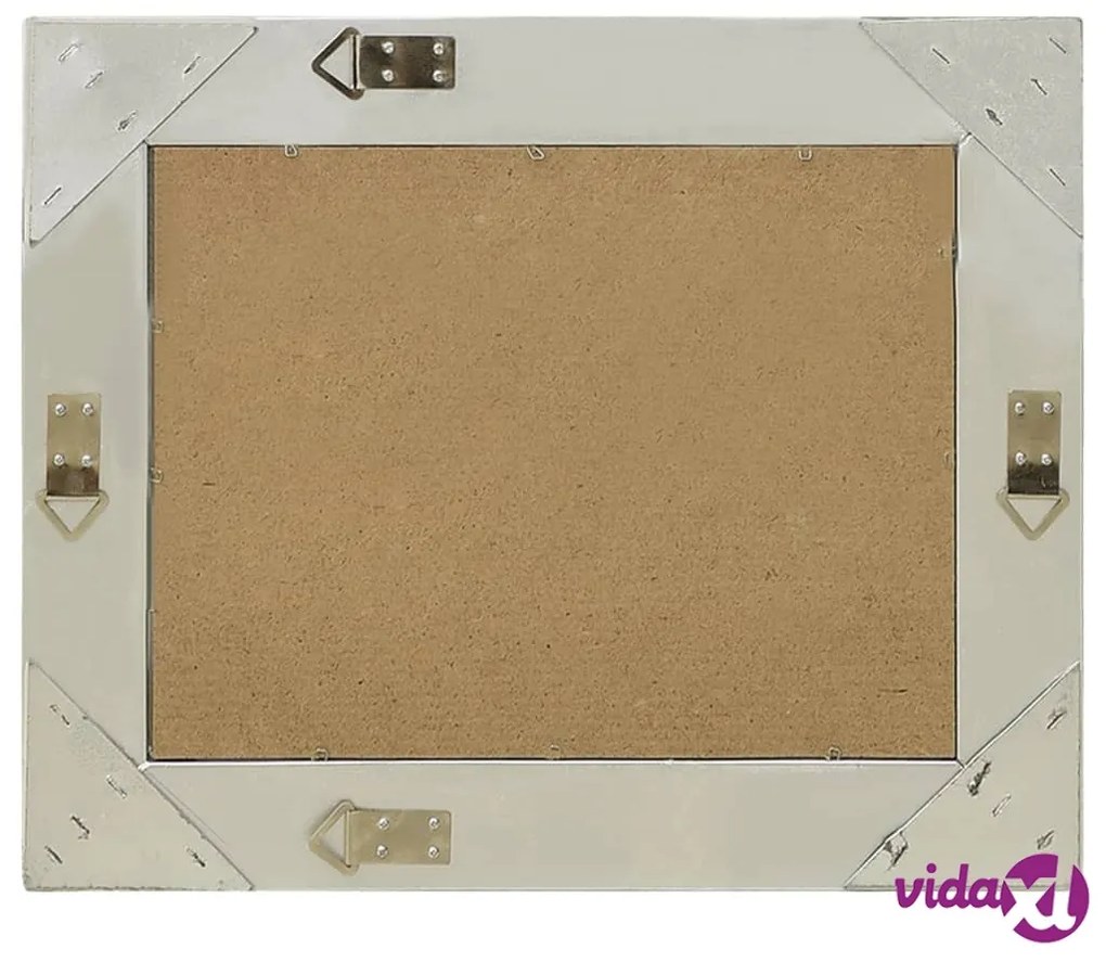 vidaXL Specchio da Parete Stile Barocco 60x40 cm Argento