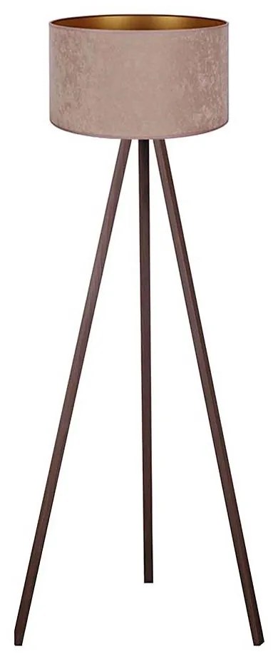 Brilagi - Lampada con piedistallo VELVET 1xE27/60W/230V marrone/beige