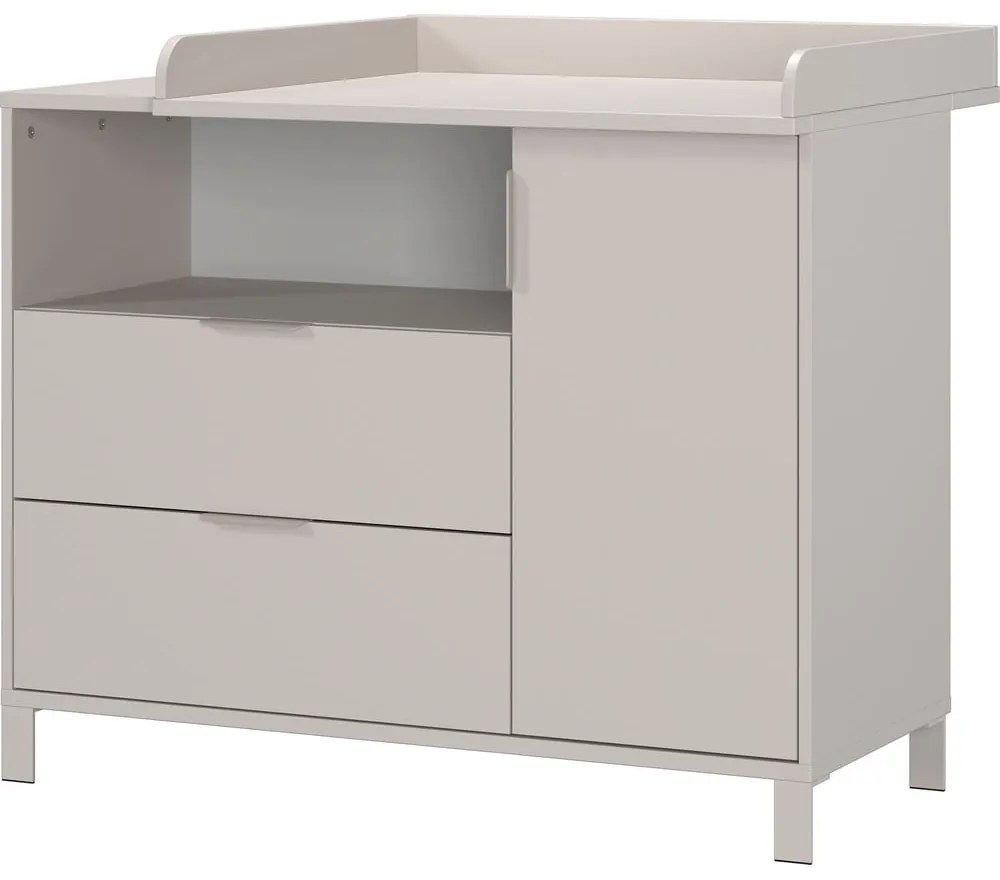 Cassettiera per bambini color crema con fasciatoio 115x102x77 cm Alkmaar – Germania