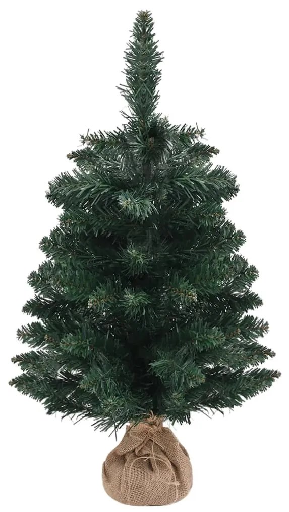 Albero di Natale Artificiale con Supporto Verde 60 cm PVC