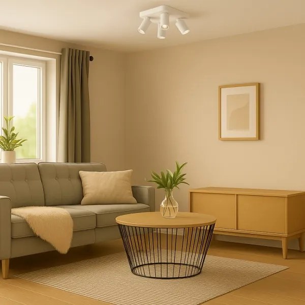 Rabalux 73088 - Faretto YORLI 4xGU10/7W/230V bianco