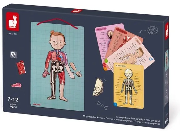 Janod - Puzzle magnetico BODYMAGNET corpo umano