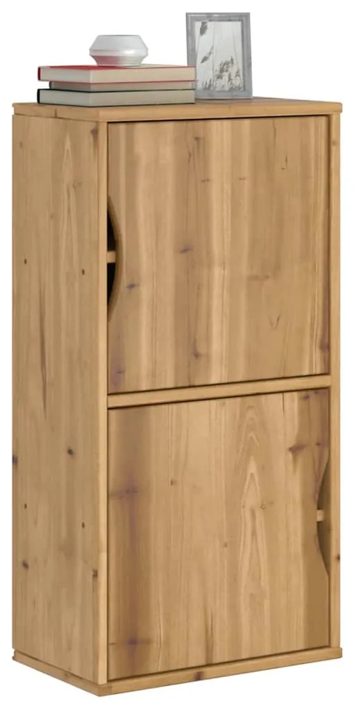 Armadietto Laterale Odda 40x24x79 Cm İn Legno Massello Di Pino /