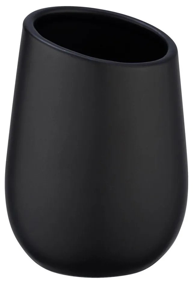 WENKO 23651800 - Portaspazzolini BADI 8x11 cm nero
