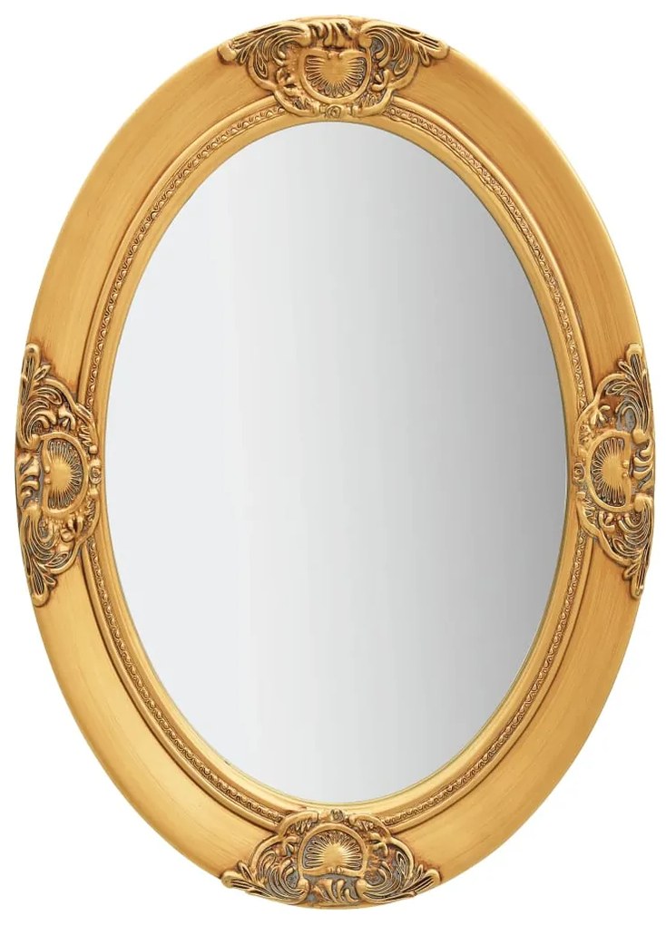 Specchio Da Parete Stile Barocco 50x70 Cm Oro /