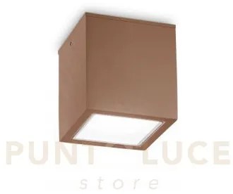 Techo square faretto da soffitto per esterno ip54 1 luce gu10 9cm c...
