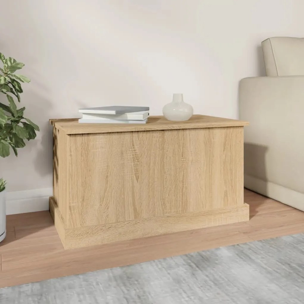 Contenitore rovere sonoma 70x40x38 cm legno multistrato