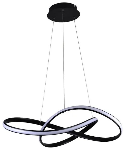 Brilagi - Lampadario a sospensione con filo LED dimmerabile COSMOWAVE LED/70W/230V nero + +TC