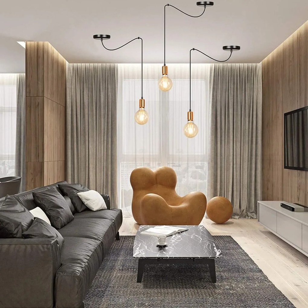 Lampadario Spark 1 White o Black