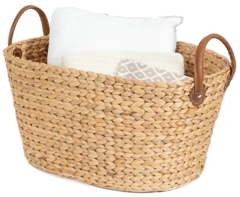 Cesto portabiancheria in seagrass colore naturale 100 l Belize - Compactor