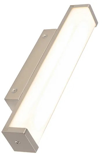 Lampada da parete per bagno in acciaio 32 cm con LED IP44 - Cascada