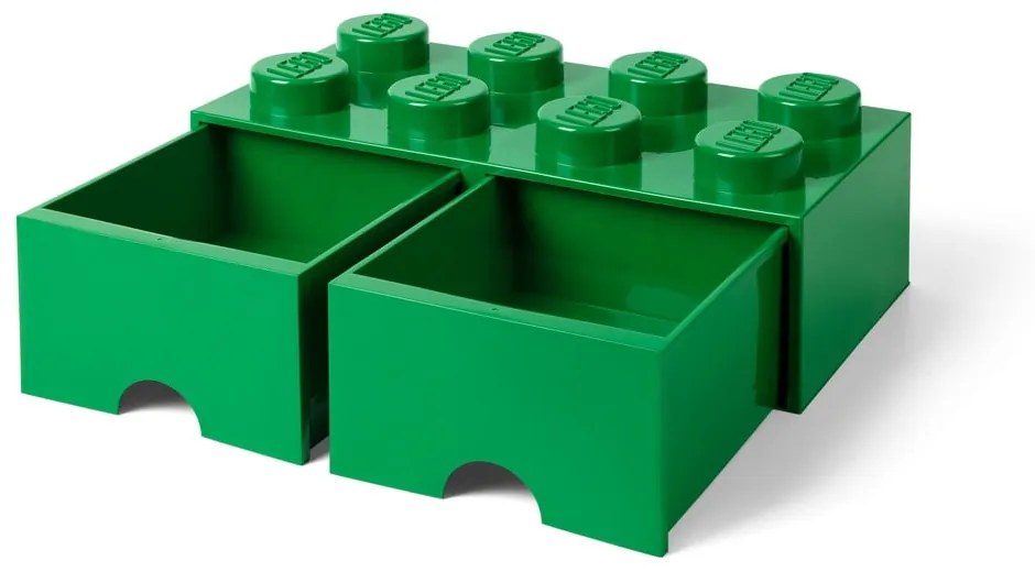 Contenitore verde con 2 cassetti - LEGO®