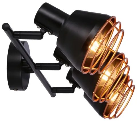 Faretto NERIA 3xE14/40W/230V nero/rame