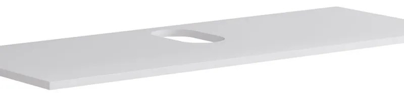 Top per lavabo Niwa L 120 x H 1.8 x P 46 cm laccato opaco bianco truciolare