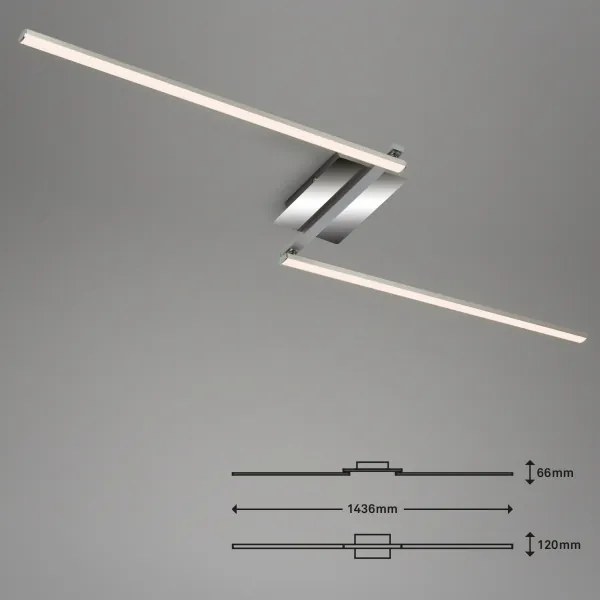 Briloner 3500-018 - Lampadario a plafone LED STAFF 2xLED/6W/230V