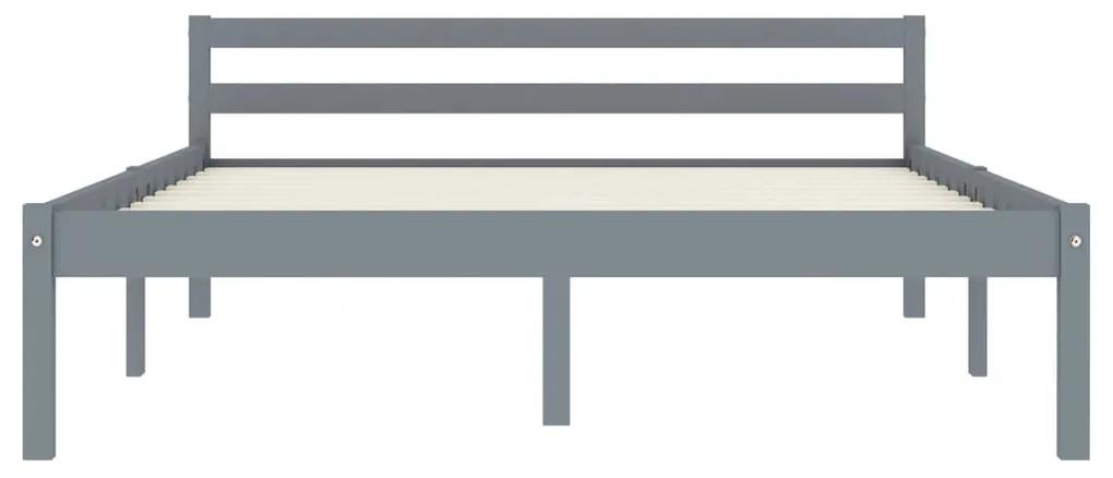 Giroletto grigio in legno massello di pino 140x200 cm