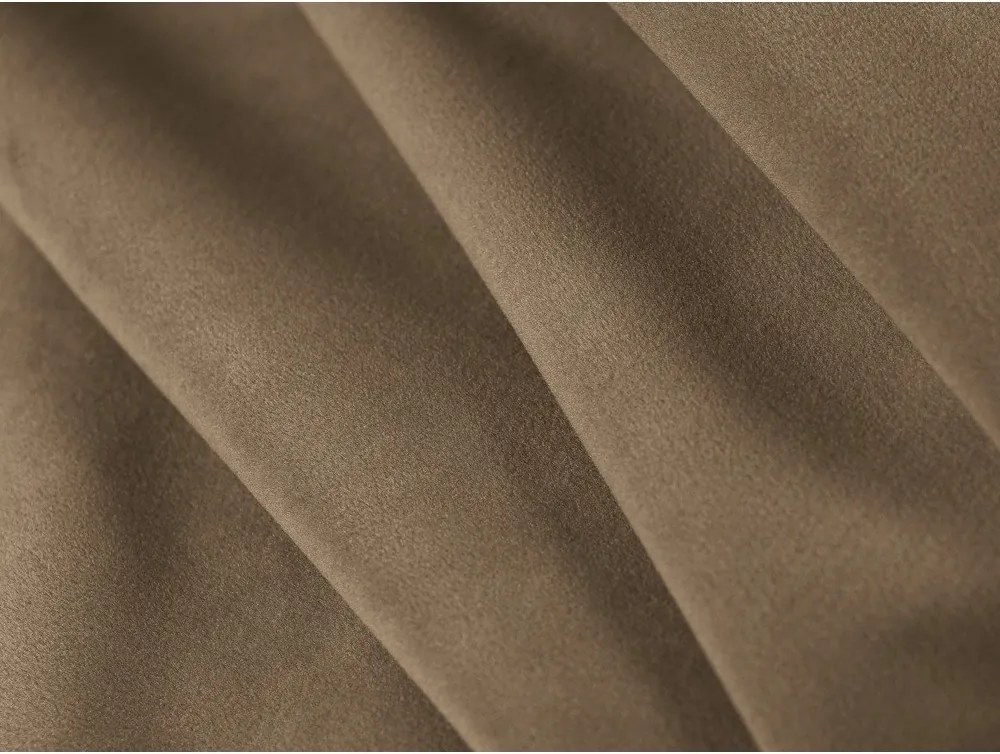 Divano grigio tortora con rivestimento in velluto 140 cm Abby – Micadoni