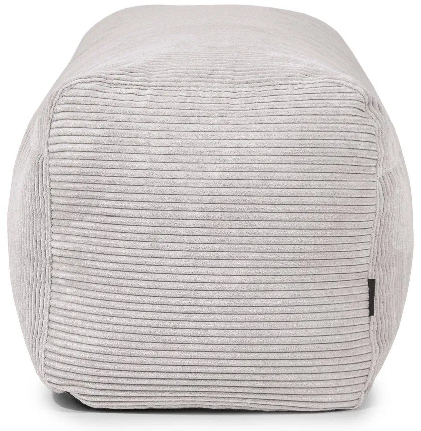 Puof a sacco marrone scuro con rivestimento in velluto a coste Plus 100 Lounge – SLOWDOWN