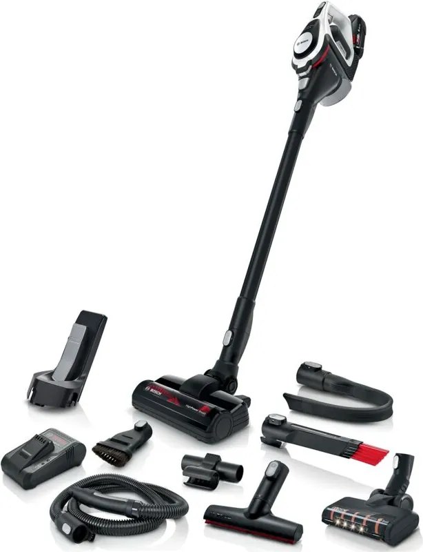 Bosch - Serie 8 Unlimited Gen2 BSS825ALL - Aspirapolvere - stick corto/manuale (2 in 1) - senza sacchetto - senza filo - bianco