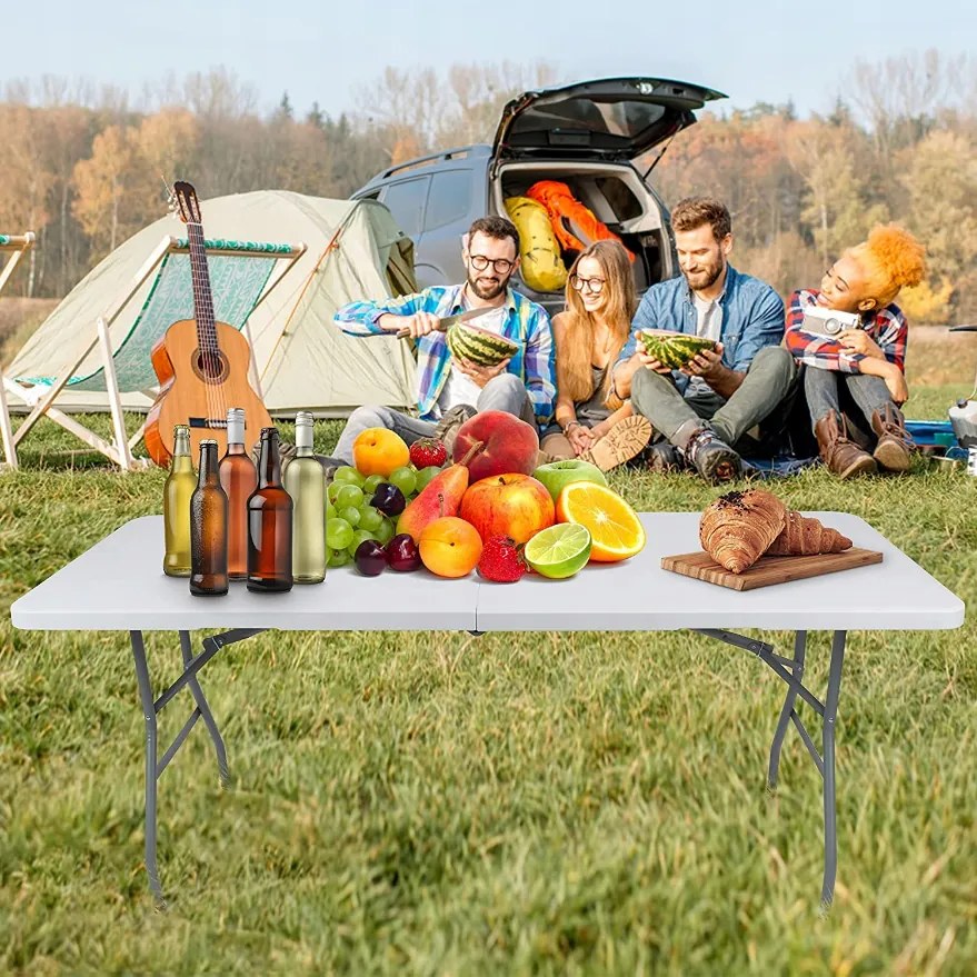 Tavolo da catering pieghevole per il giardino 180 cm