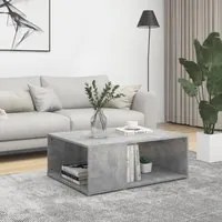 Tavolino da Salotto Grigio Cemento 90x67x33 cm in Truciolato cod mxl 55921