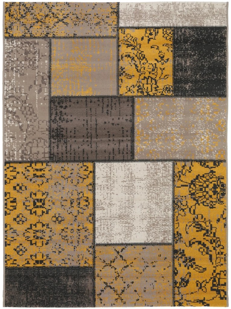 benuta Nest Tappeto per interno ed esterno Antique Giallo 140x200 cm - Tappeto outdoor per balcone, terrazzo e giardino