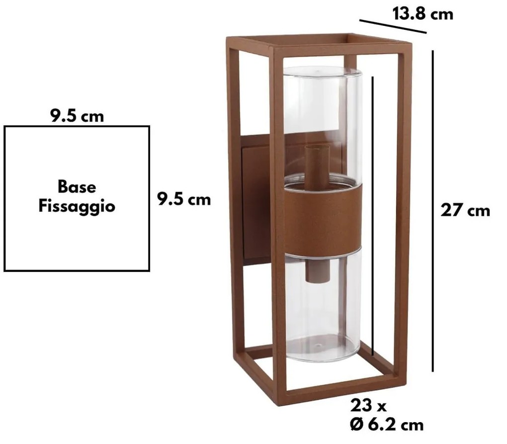 Applique Corten 2xG9 - SERIE VIMO -