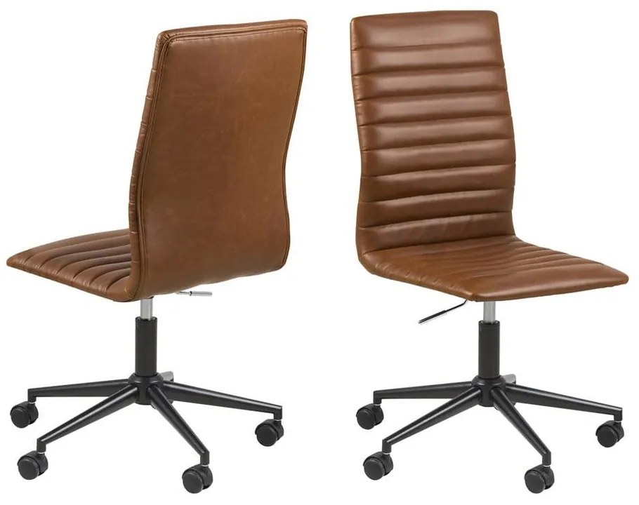 Sedia da ufficio marrone Winslow - Actona