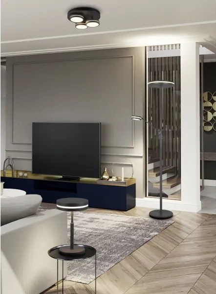 Trio - Plafoniera a LED dimmerabile FRANKLIN 3xLED/8,5W/230V Ø 35 cm nera