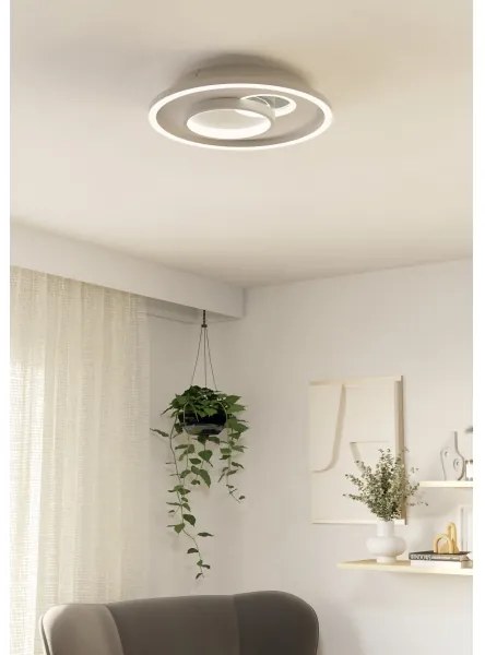 Eglo 901246 - Plafoniera LED TIRIOLO 1xLED/14W/230V + 1xLED/8,5W bianco