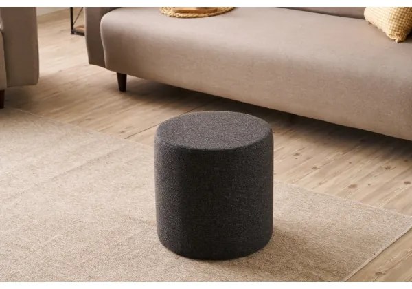 Pouf RONDO Ø 40 cm, marrone scuro