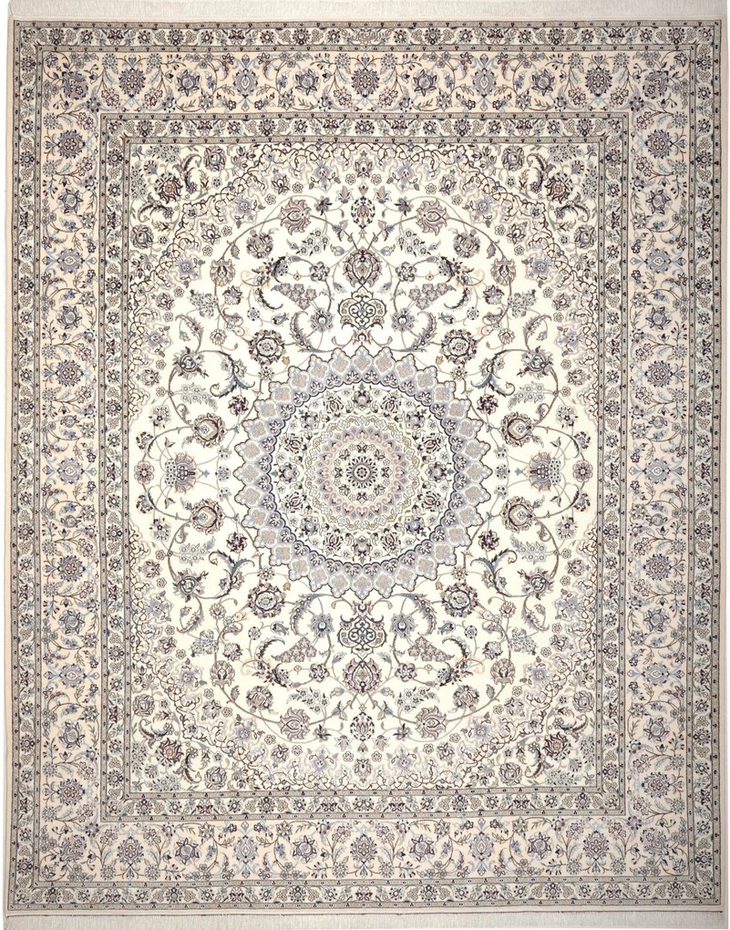 Nain Tappeto 250x310 Beige (Iran) Annodato A Mano