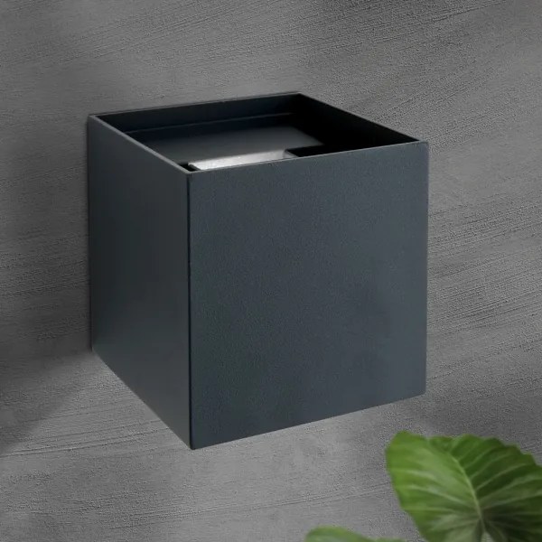 Orion AL 11-1192 - Lampada da parete esterna LED CUBE 2x3W 230V IP54 antr.