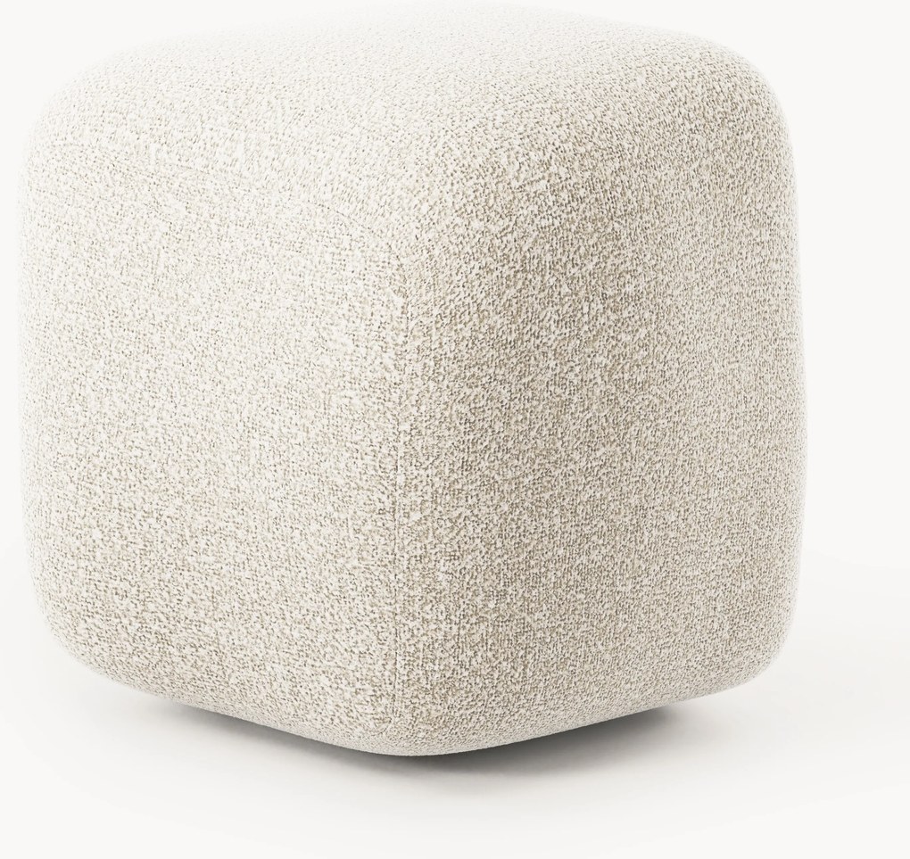 Pouf alto in bouclé Wolke