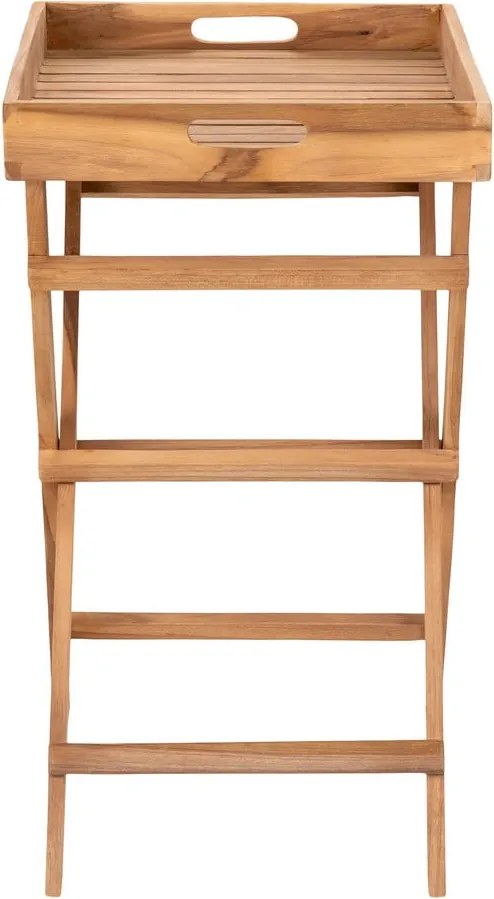 Tavolino di servizio da esterno in teak massiccio 29x39 cm Ronda – House Nordic