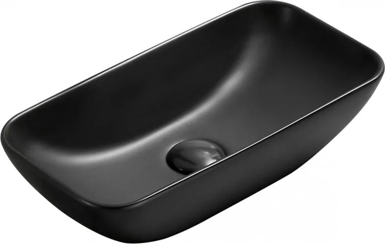 Mexen Klara lavabo da appoggio 46 x 23 cm, nero opaco - 21564685