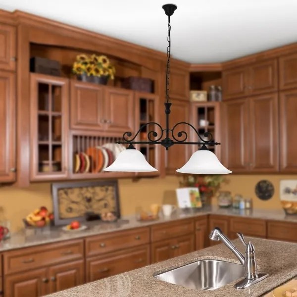 Rabalux 7777 - Lampadario a sospensione con catena DOROTHEA 2xE27/60W/230V