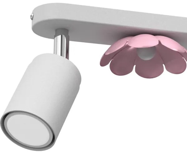 Faretto FLOWER 2xGU10/8W/230V bianco