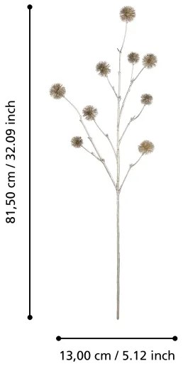 Eglo 428366 - Fiore artificiale ETAYA 81,5 cm oro