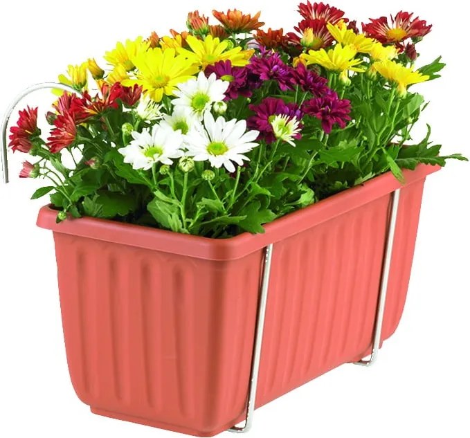 Gancio portavaso in metallo (altezza totale 28 cm) Siestula – Plastia