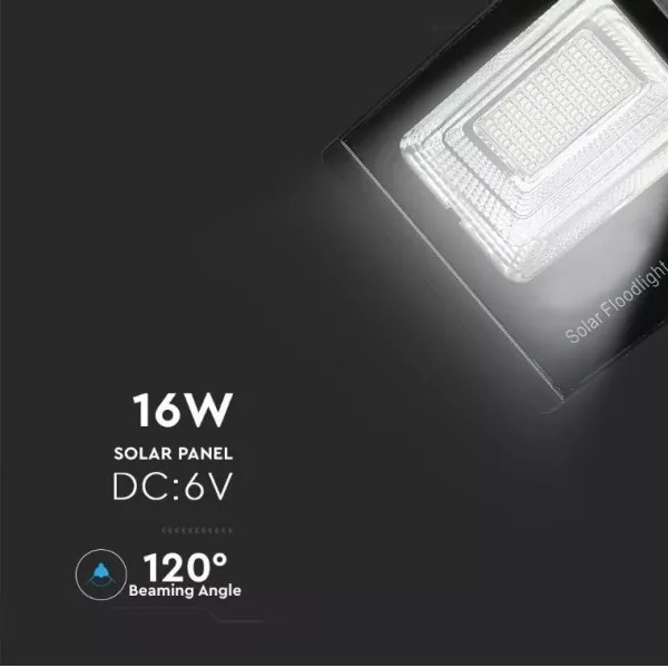 Faretto solare dimmerabile LED 16W 3,2V 4000K IP65 con telecomando