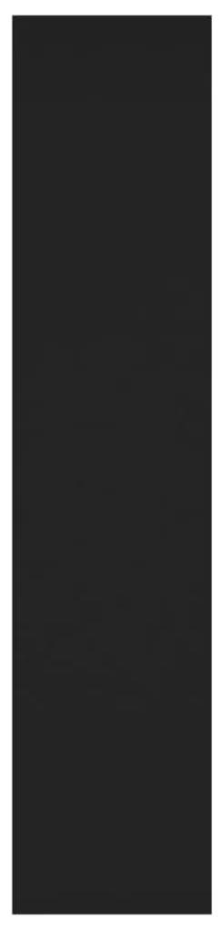 Libreria/divisorio nero 100x30x135 cm