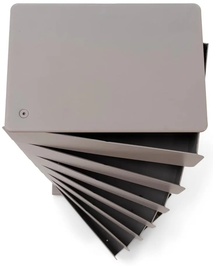 Cassettiera grigio tortora in metallo 37x99x26 cm Joey – Spinder Design