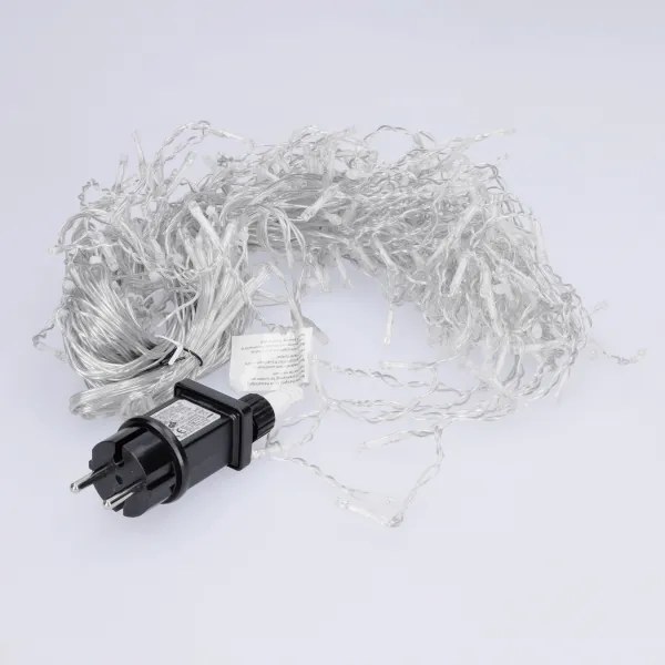 Brilagi - Catena LED per esterni, 200 LED, 8 funzioni, 13 m, IP44, bianco freddo